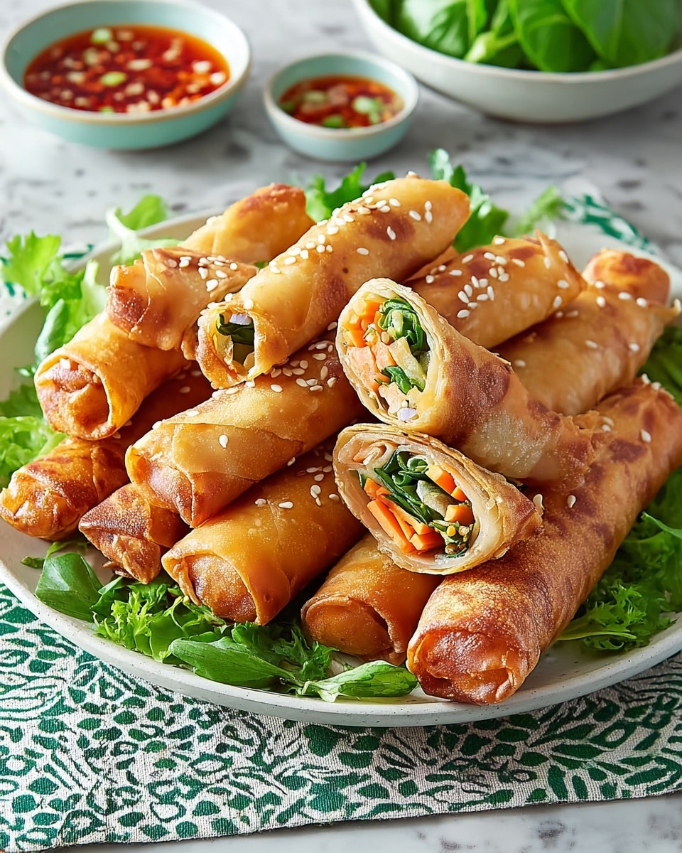 Spicy Tofu & Herb Spring Rolls with Nuoc Cham