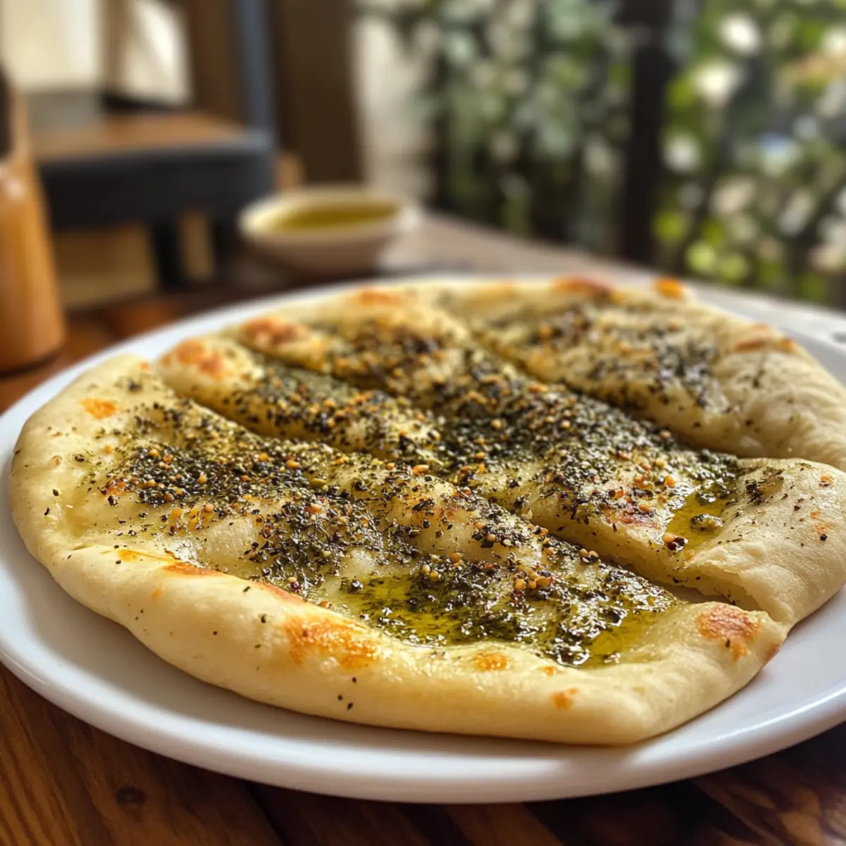 Smoky Grilled Flatbread with Za'atar & Olive Oil