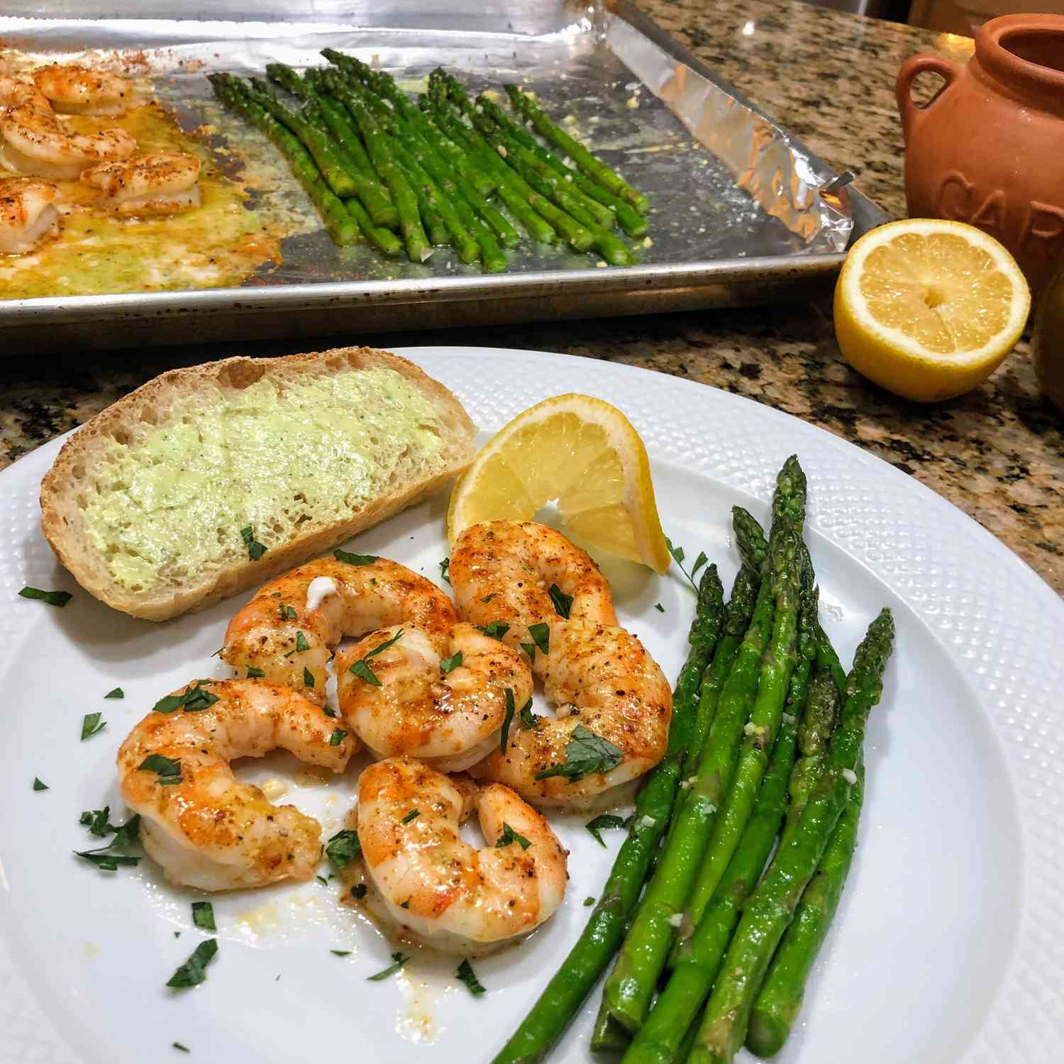 Lemon-Dill Sheet Pan Shrimp with Asparagus