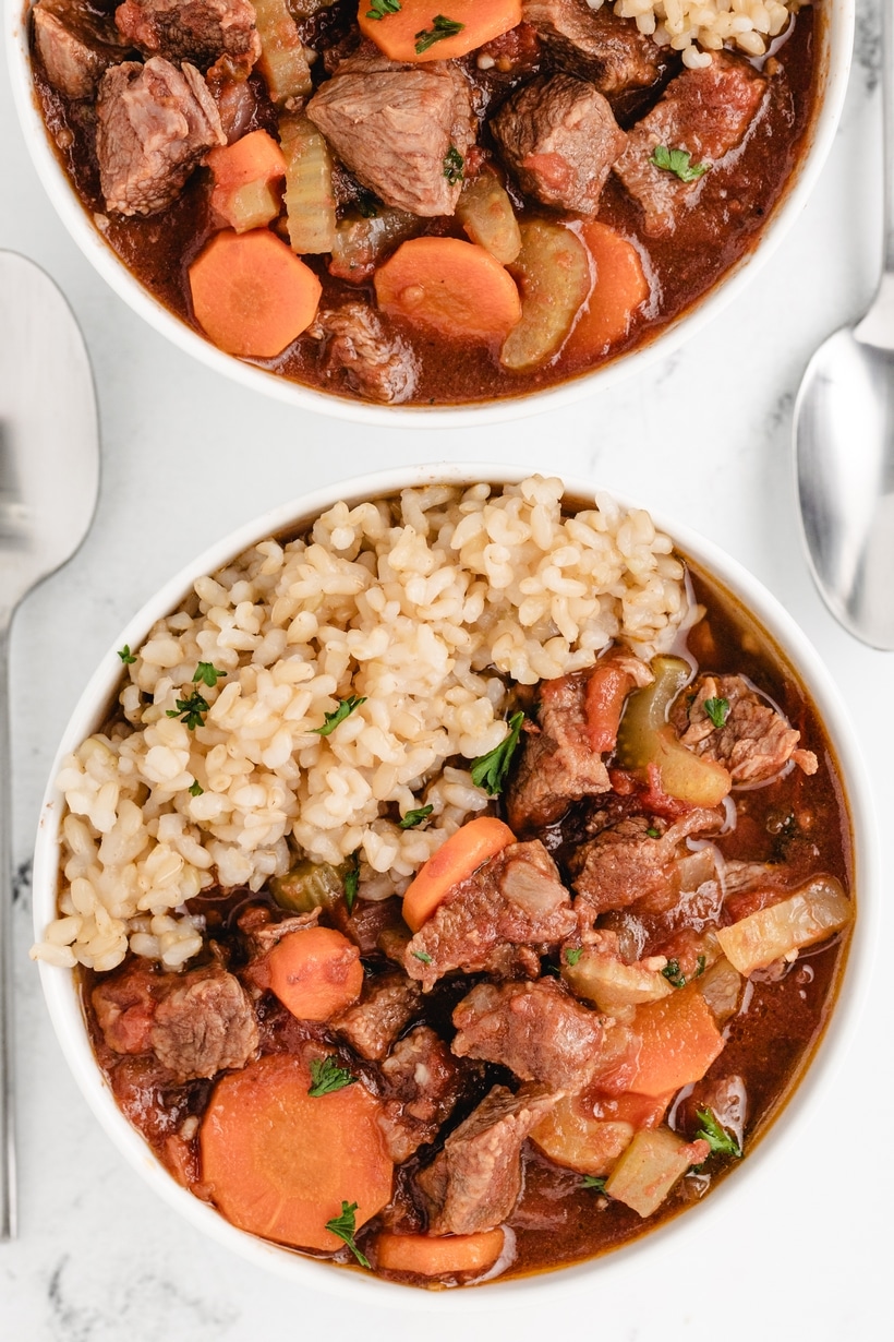 Slow-Cooker Creamy Tomato & Beef Stew