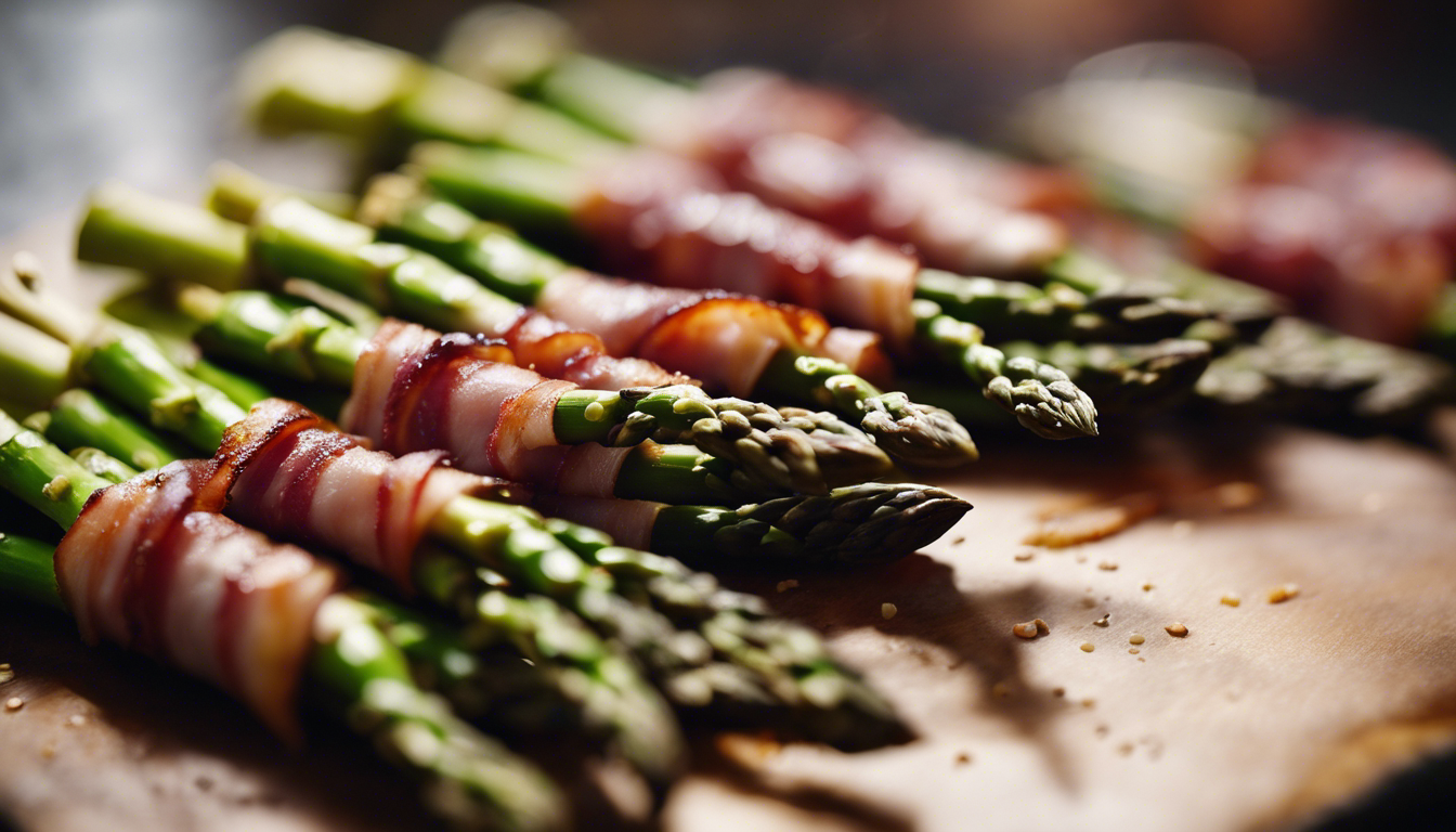 Smoked Bacon-Wrapped Asparagus with Lemon Zest