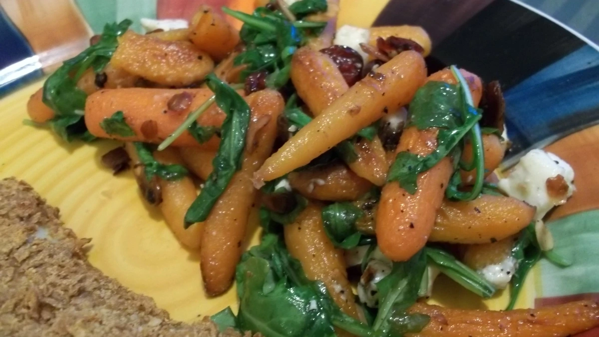 Aperol-Infused Roasted Carrot Salad with Orange Vinaigrette