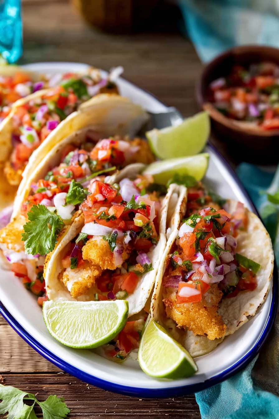 Crispy Mojo-Crusted Fish Tacos