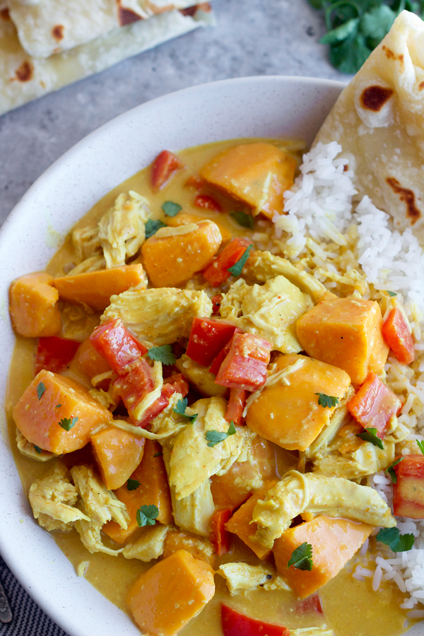Coconut Curry Chicken with Sweet Potatoes