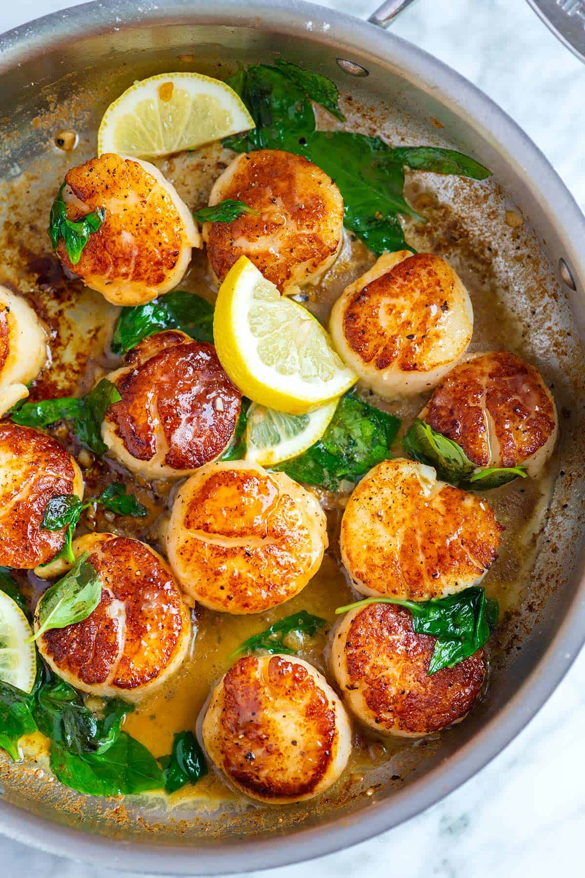 Pan-Seared Scallops with Lemon-Dill Butter