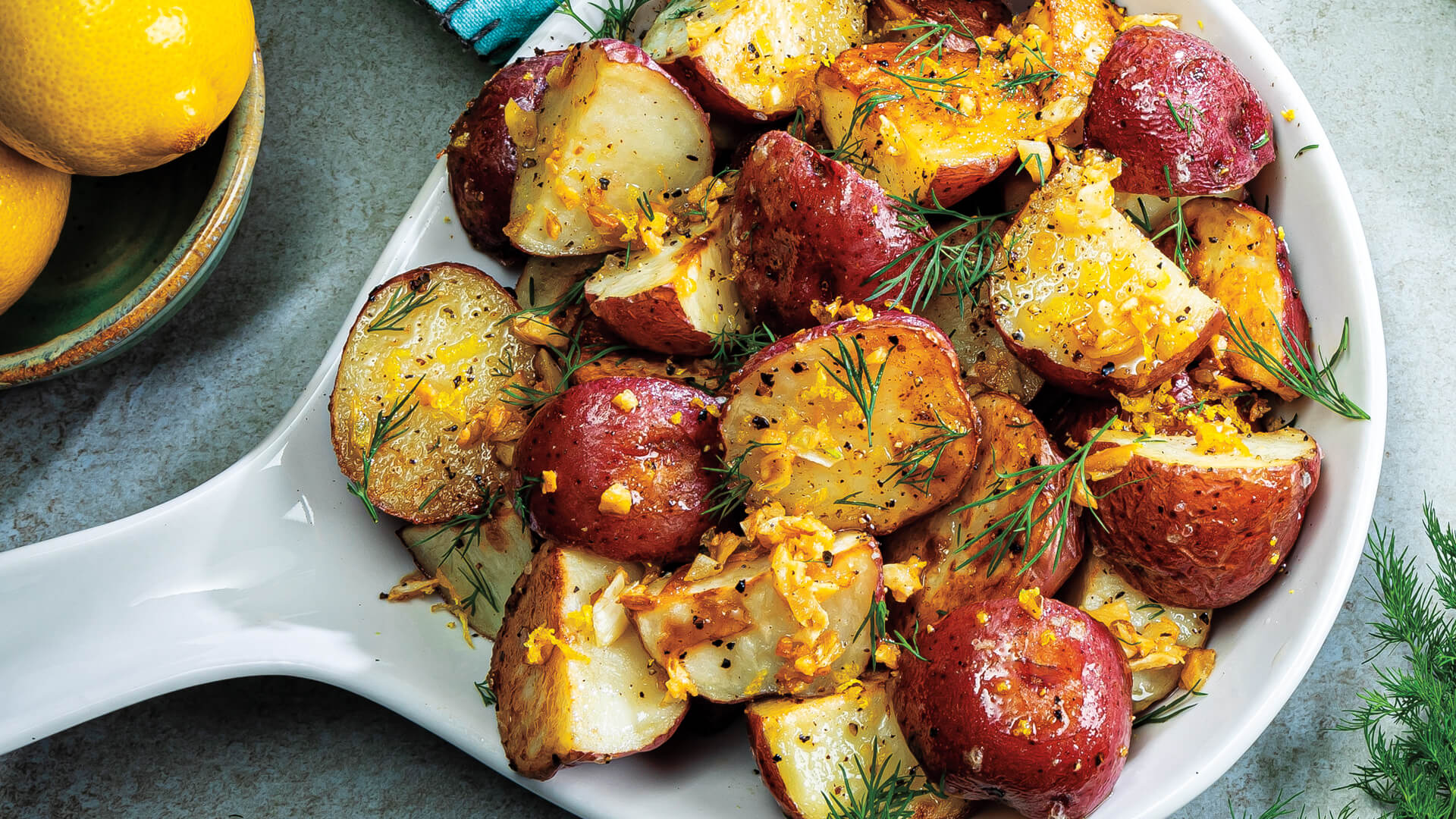 Lemon-Dill Chicken with Roasted Potatoes