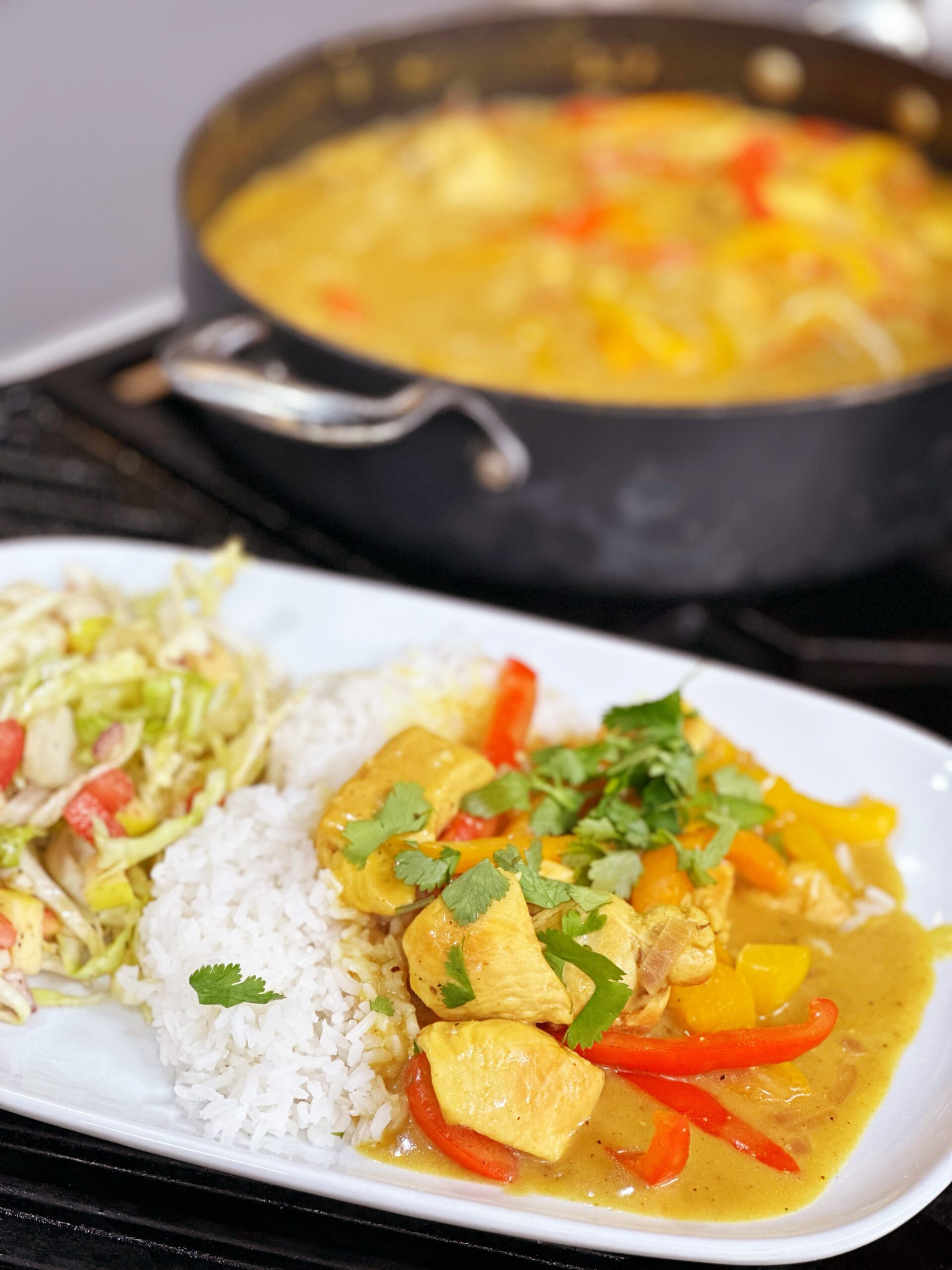 One-Pot Coconut Curry Chicken with Rice