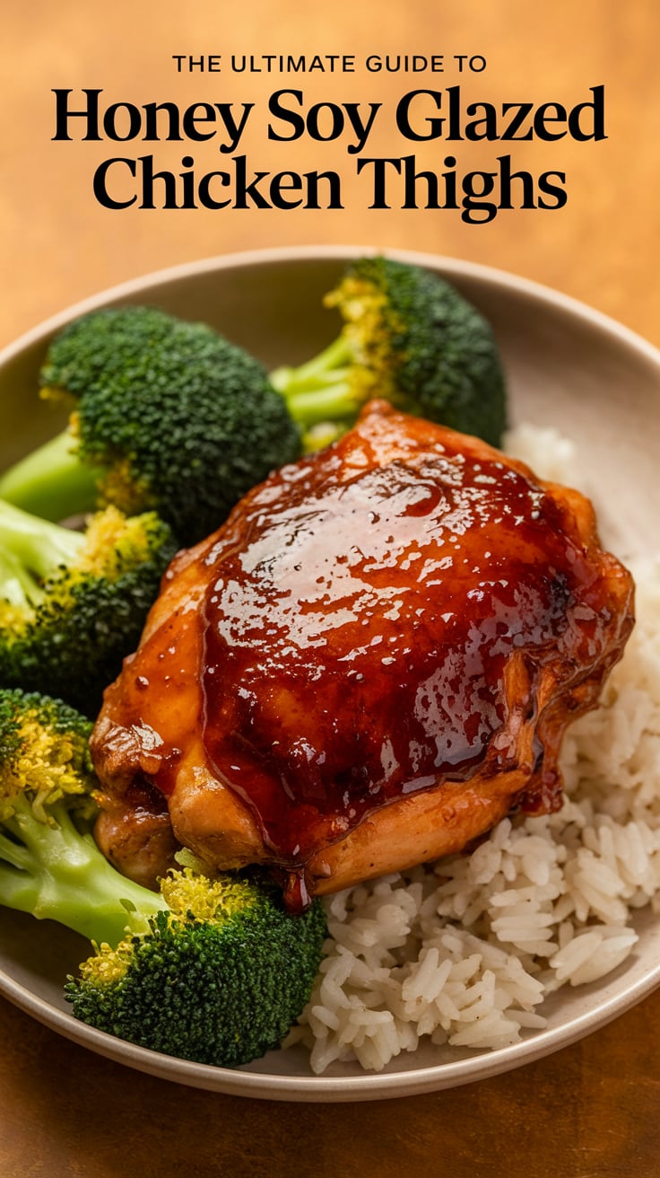 Honey-Soy Glazed Chicken Thighs with Ginger Scallion Rice