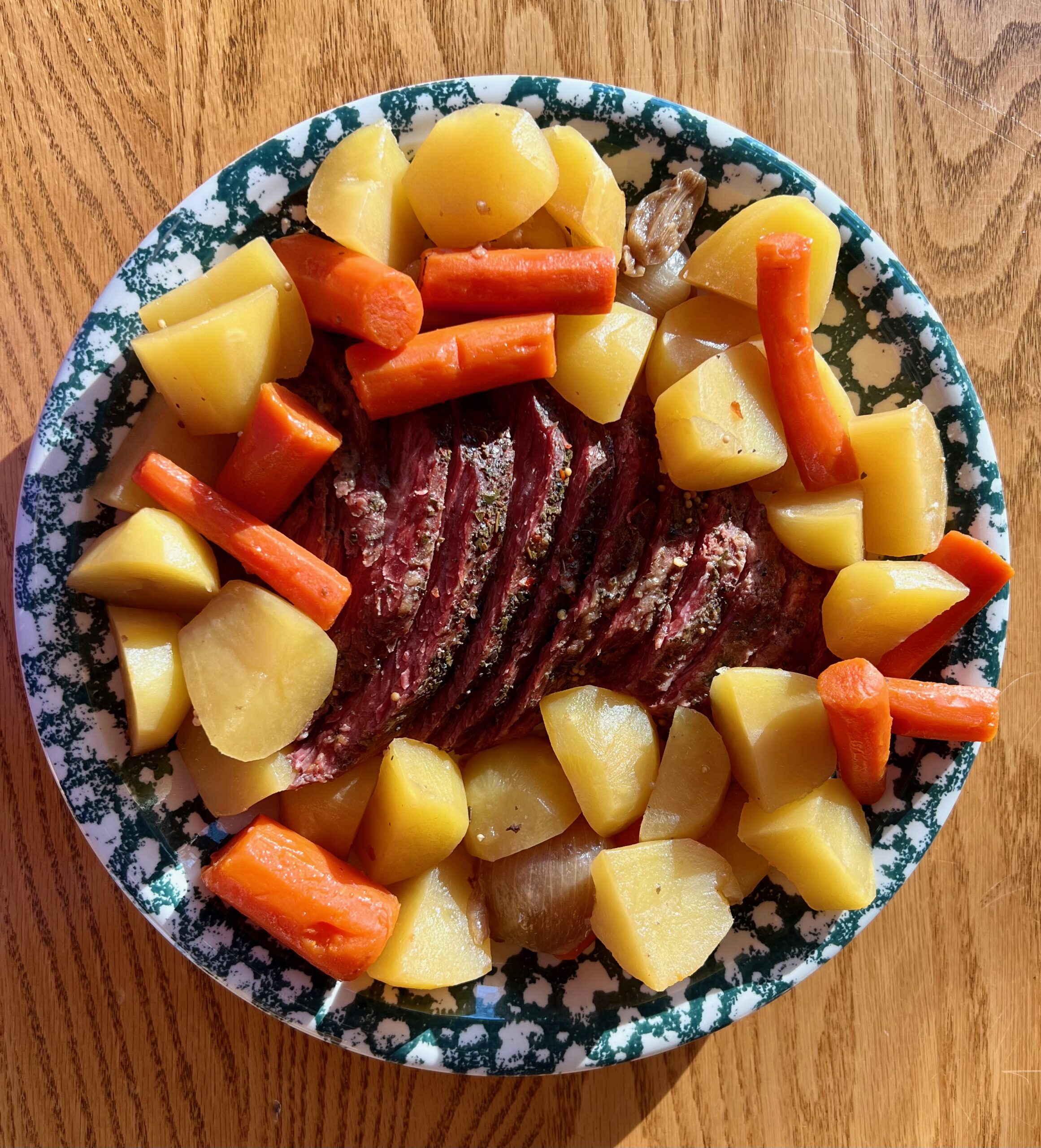 Beer-Braised Beef with Apples and Carrots