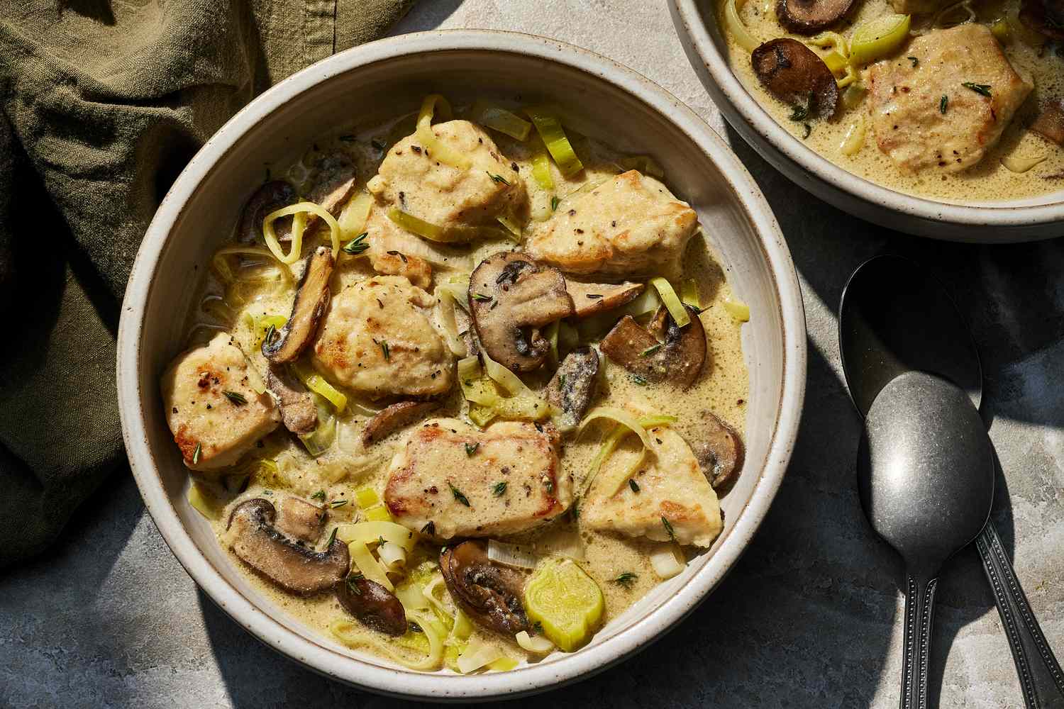 Leek and Chicken Waterzooi with Fresh Dill