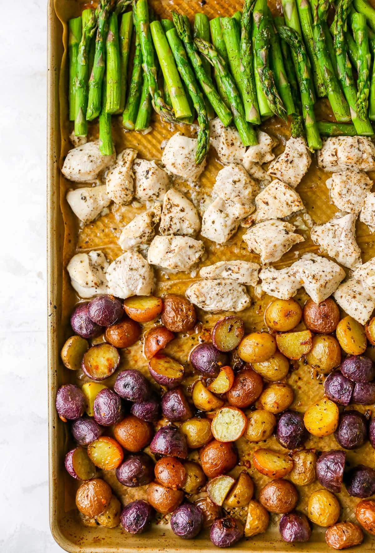 Sheet Pan Lemon-Garlic Chicken with Asparagus