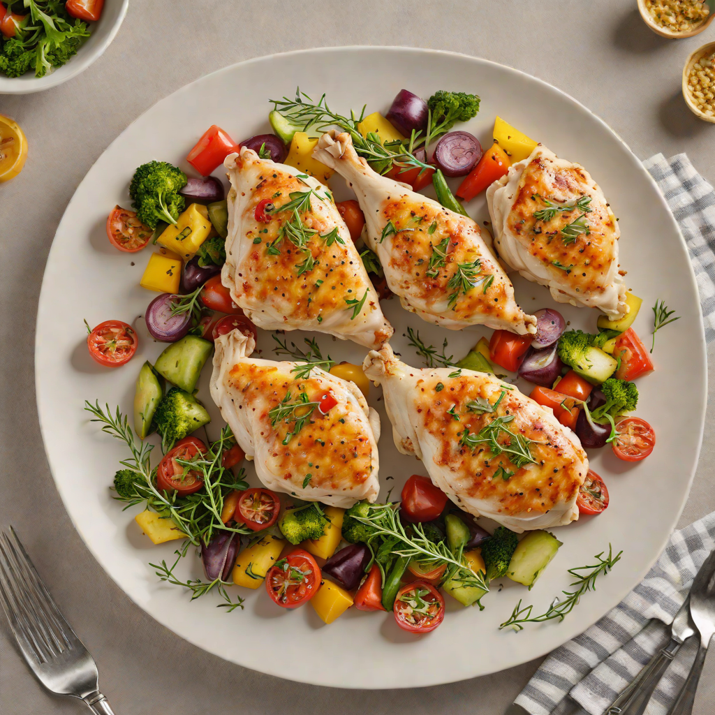 One-Pan Chicken with Thyme and Vegetables