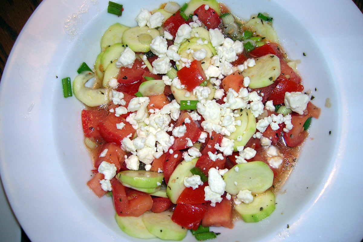 Balsamic-Glazed Zucchini and Tomato Salad