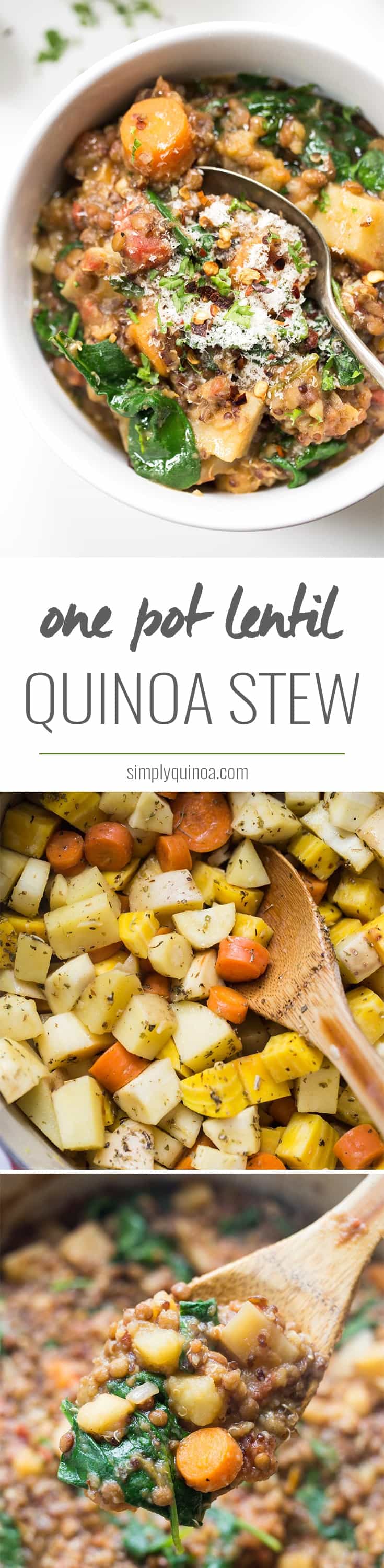One-Pot Lentil and Root Vegetable Stew with Lemon Zest