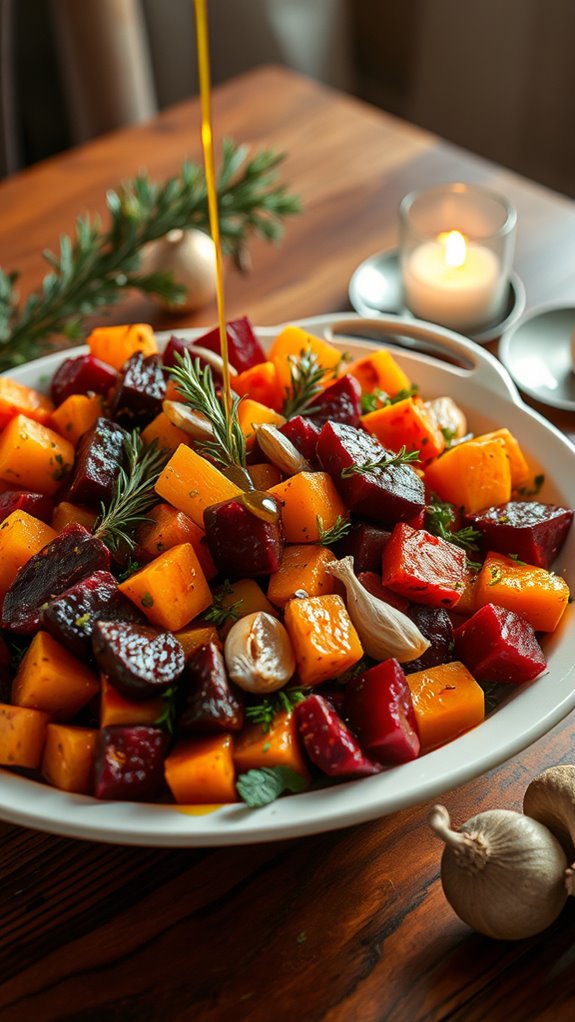 Roasted Harvest Vegetable Medley with Herbed Olive Oil