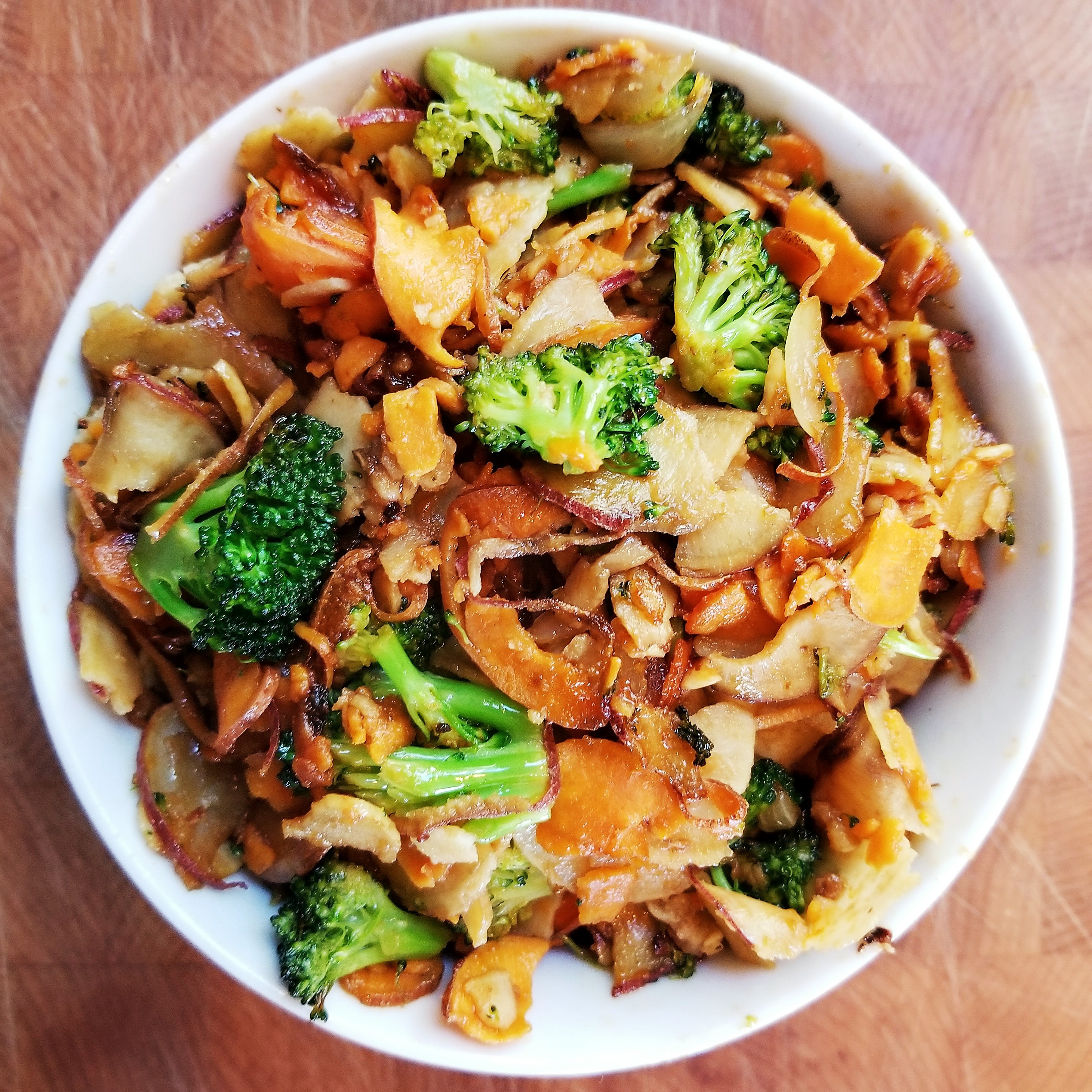 Miso-Glazed Sweet Potato and Broccoli Stir-Fry