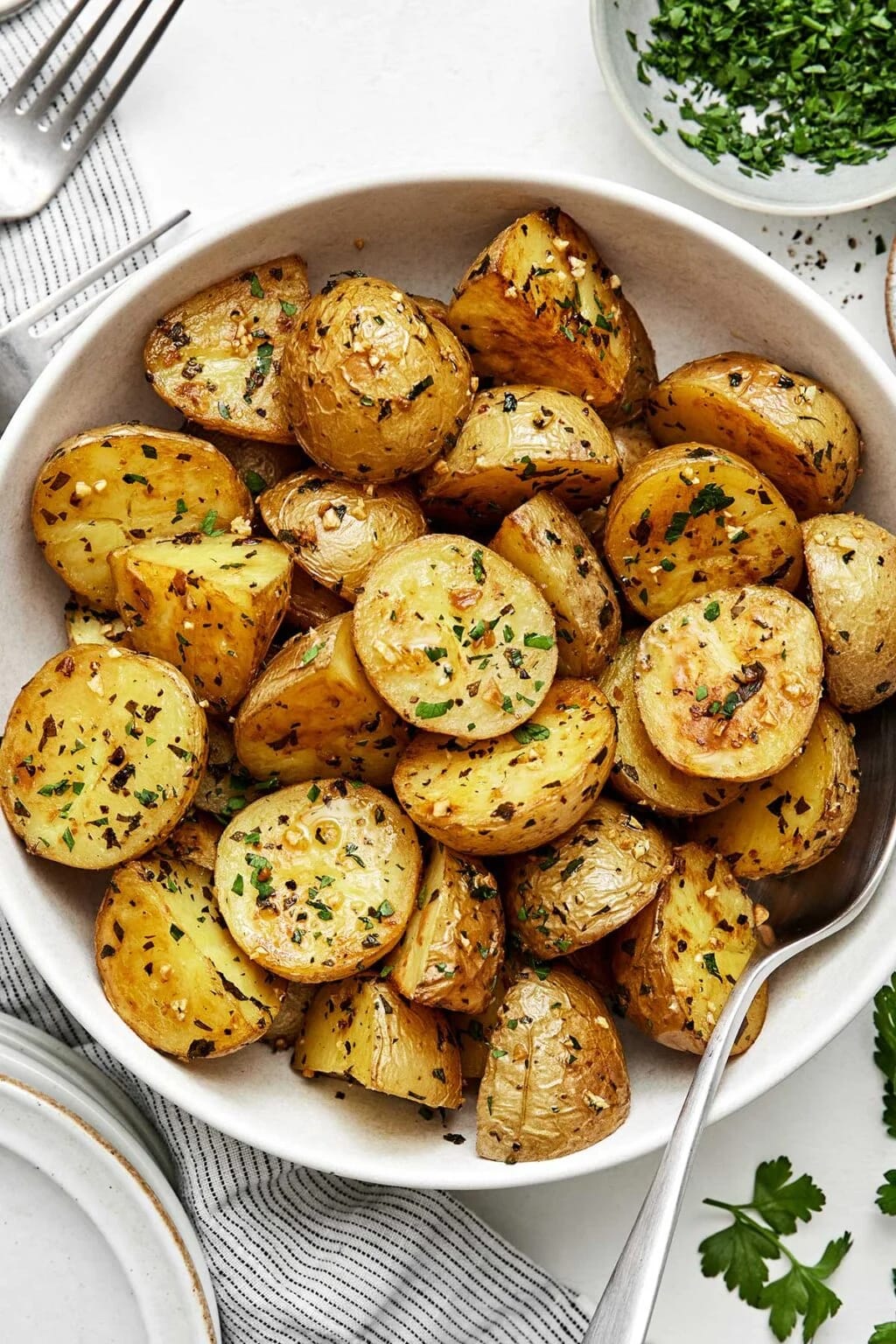 Sheet Pan Herb-Roasted Potatoes with Garlic