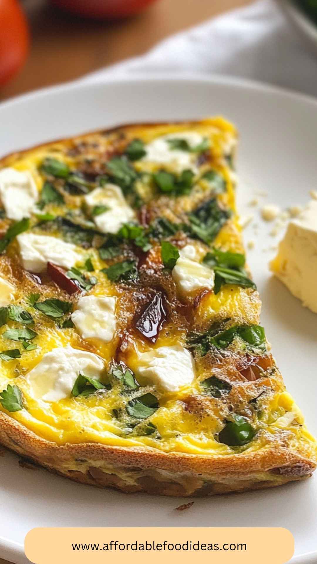 Watercress and Goat Cheese Frittata