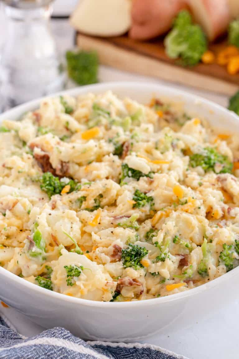 Cheesy Broccoli and Potato Hash