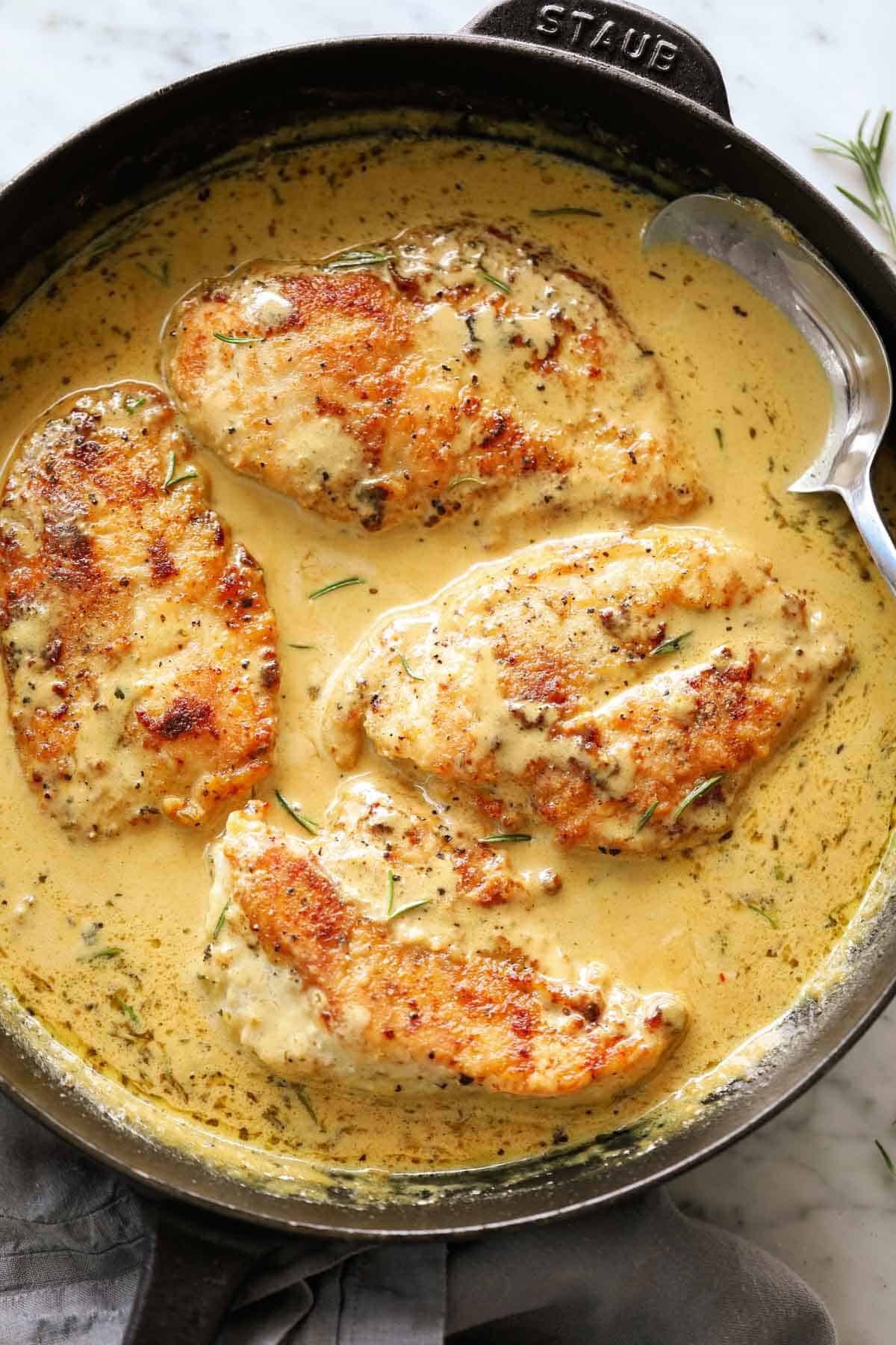 Mustard-Herb Chicken Skillet