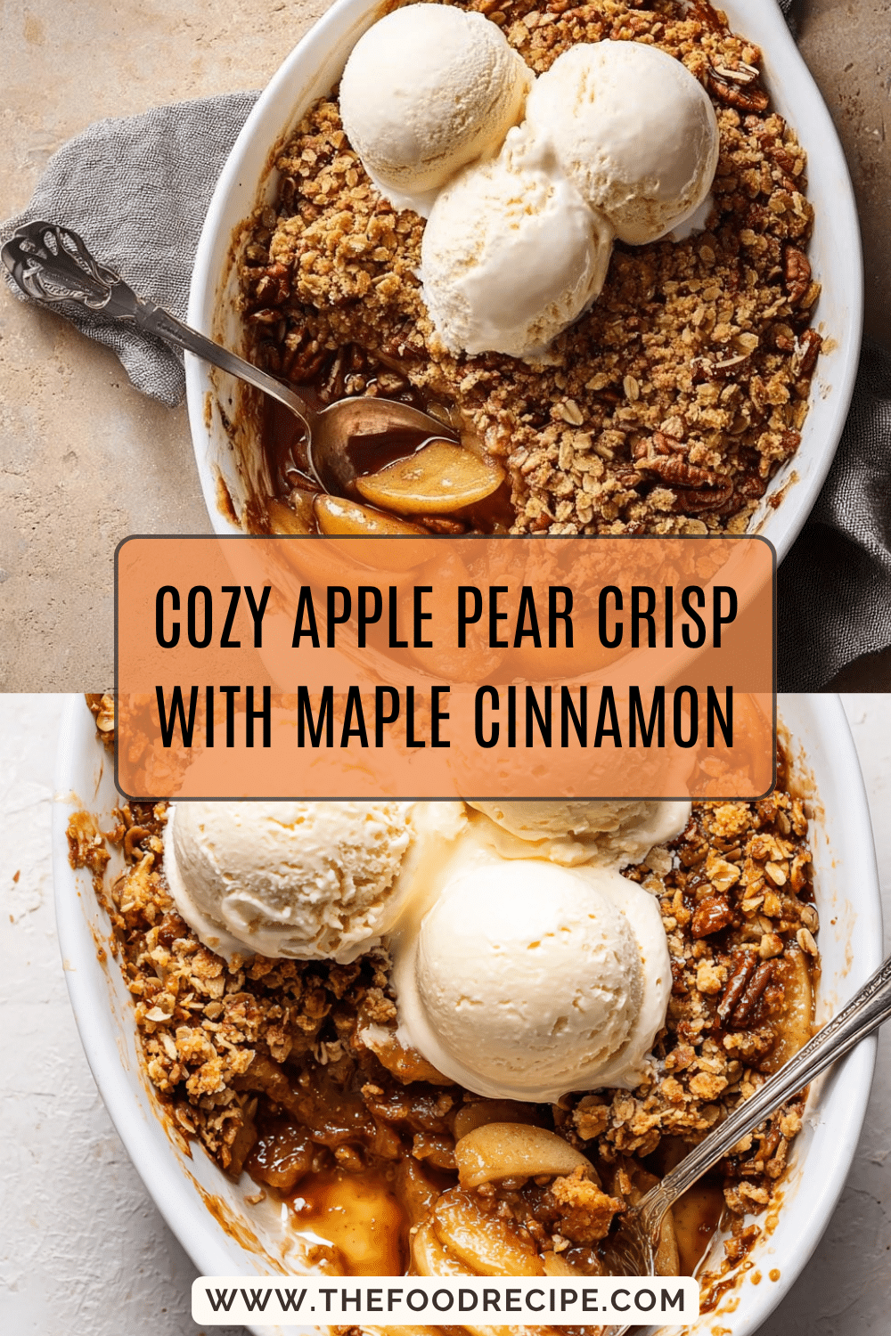Maple-Baked Apple and Pear Crisp