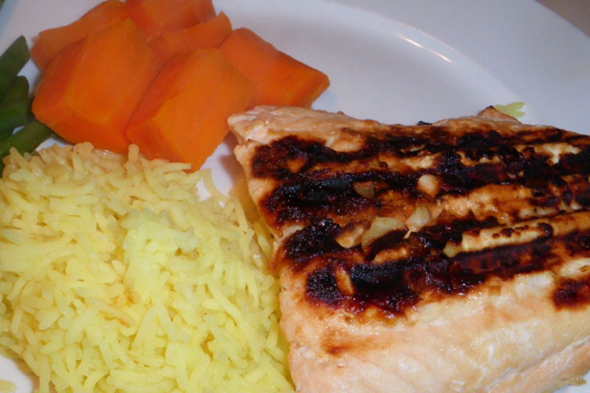 Grilled Lemon-Glazed Salmon
