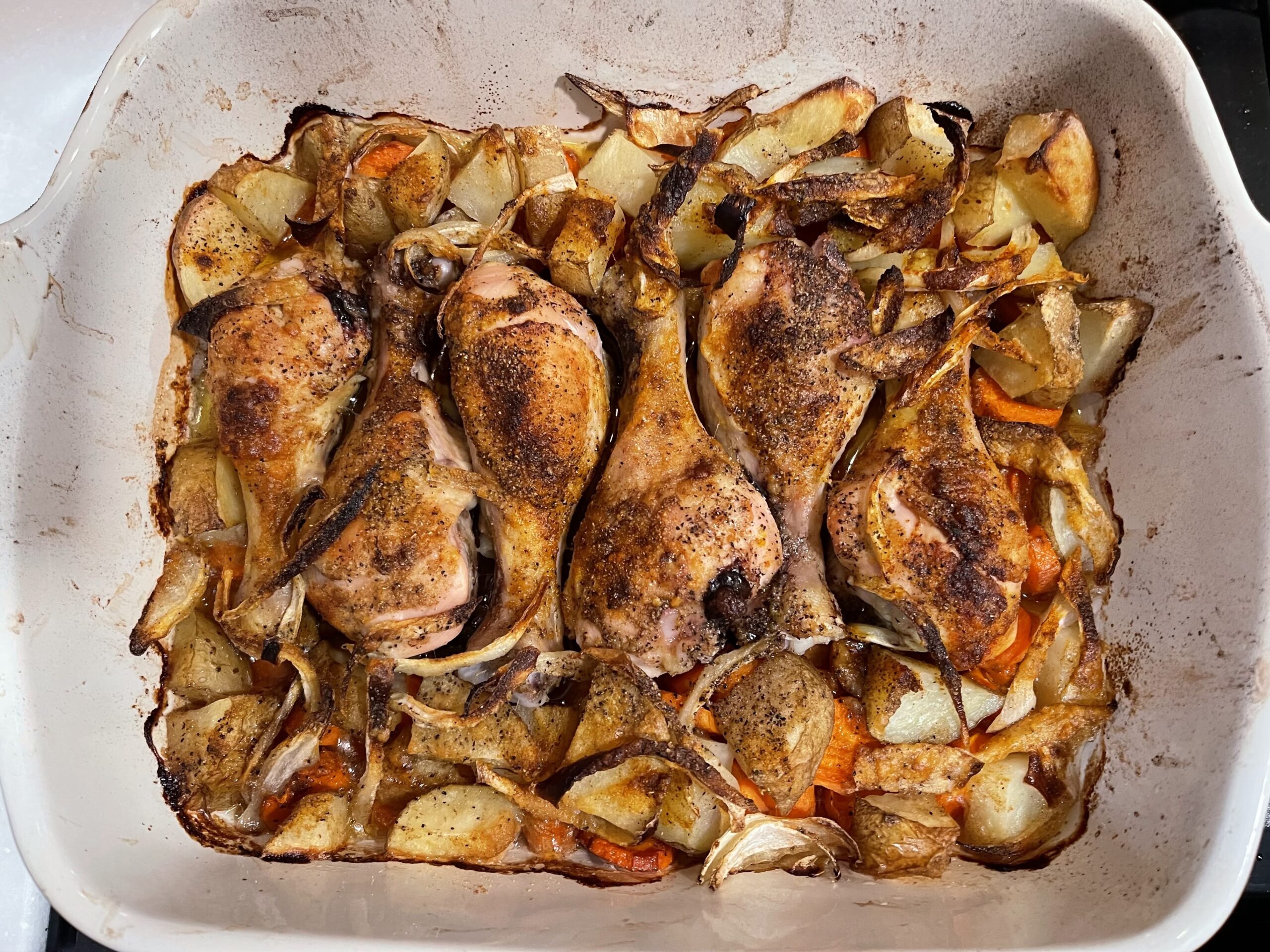 One-Pan Herb-Roasted Chicken with Potatoes and Carrots