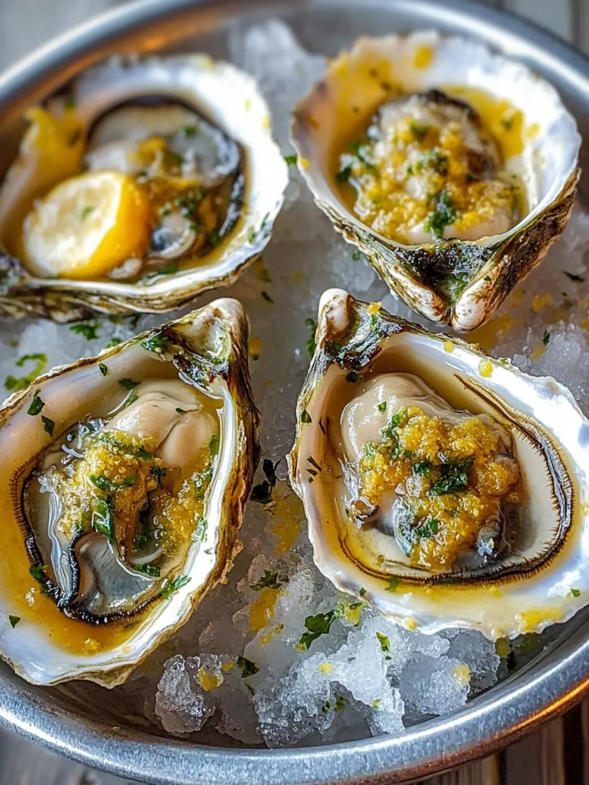 Char-Grilled Oysters with Smoked Lemon Butter
