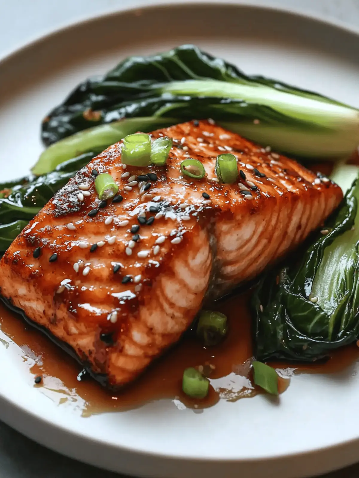 Sesame-Glazed Salmon with Bok Choy