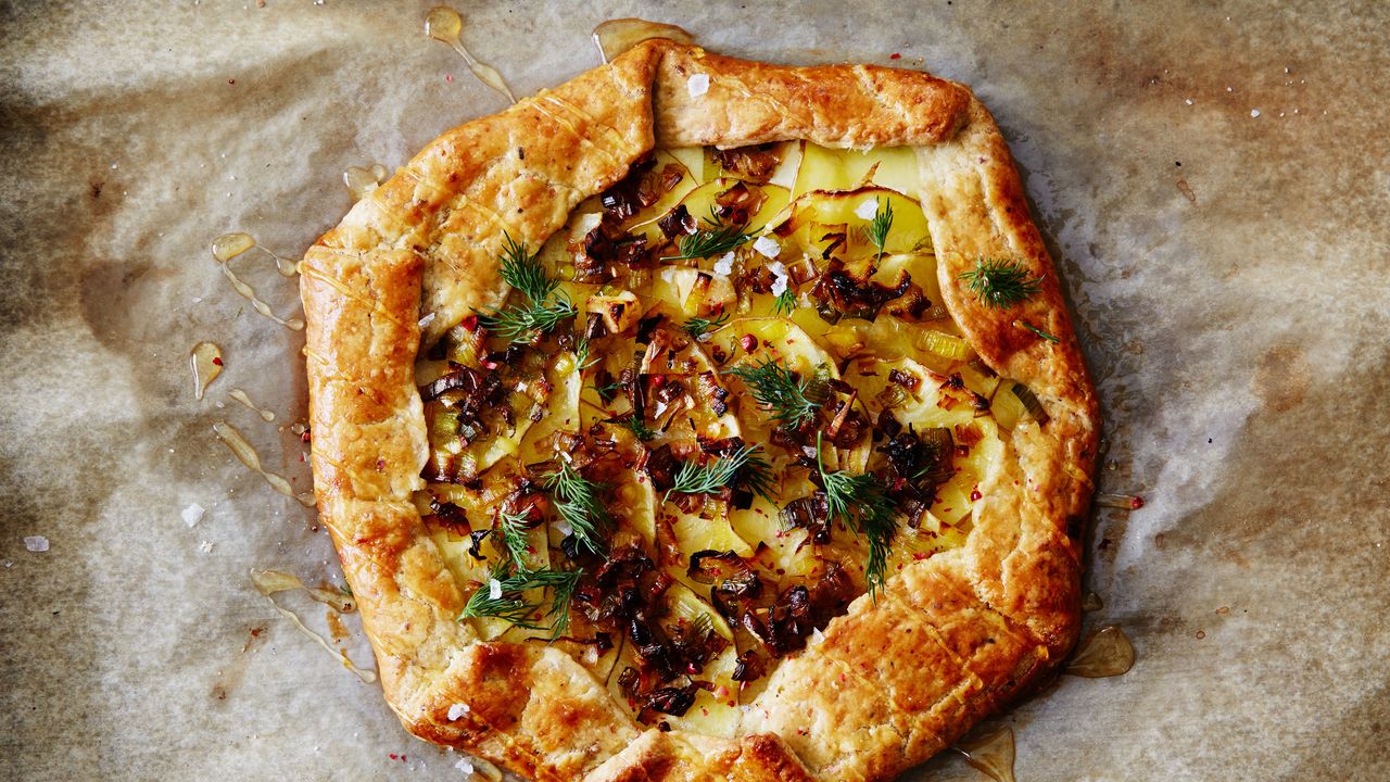 Walloon Potato and Leek Galette with Gruyère