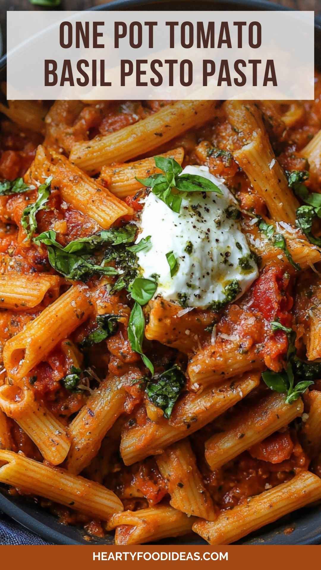 One-Pot Tomato Basil Pasta with Cannellini Beans