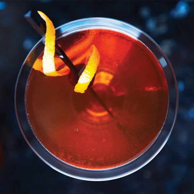 Blood Orange Irish Whiskey Manhattan
