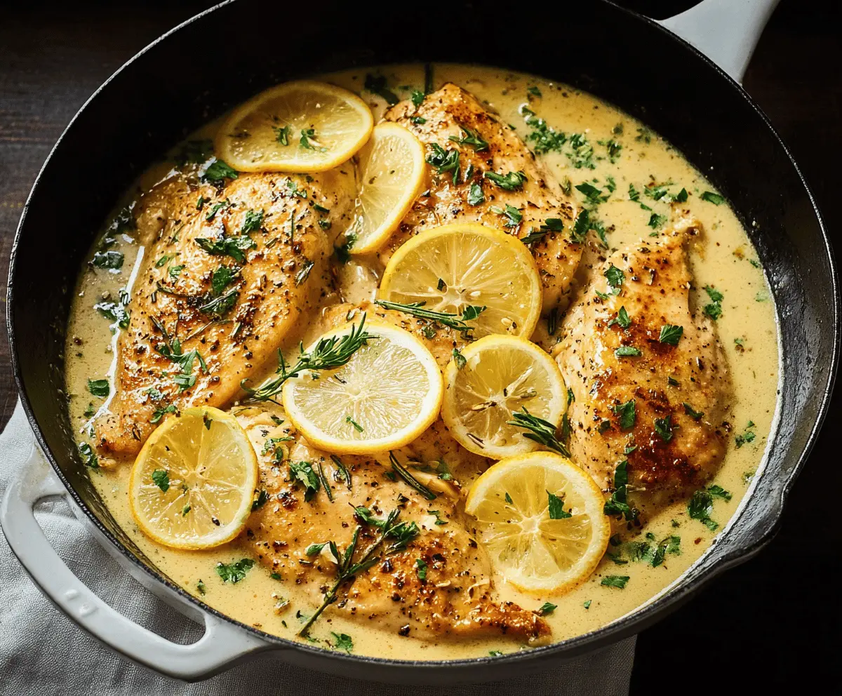 Lemon-Garlic Chicken Skillet