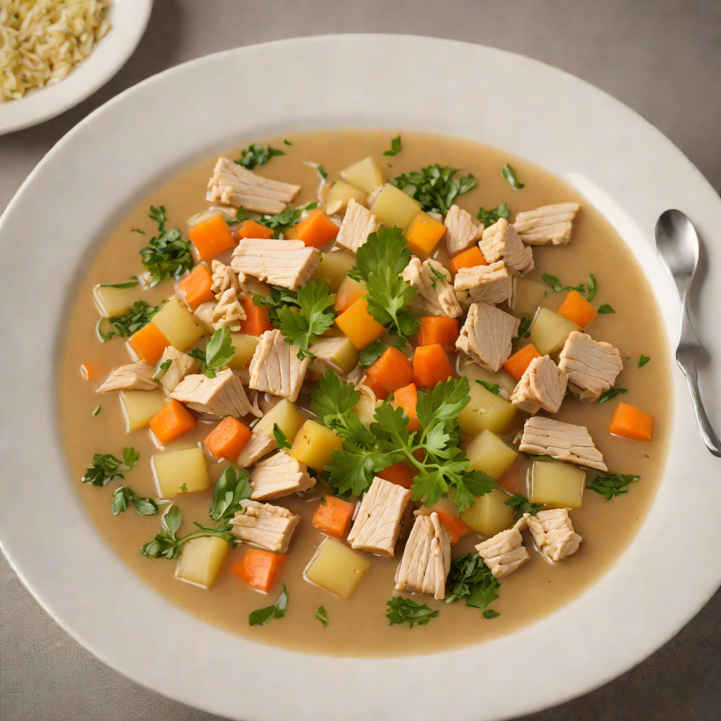 Simmered Vegetable and Chicken Soup