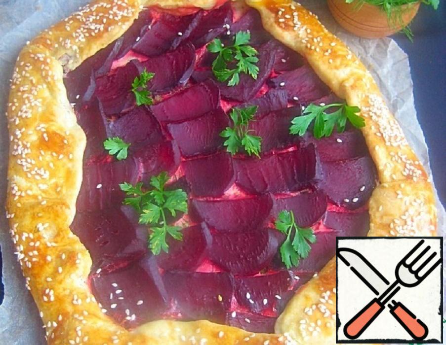 Walloon Beetroot and Apple Galette with Thyme