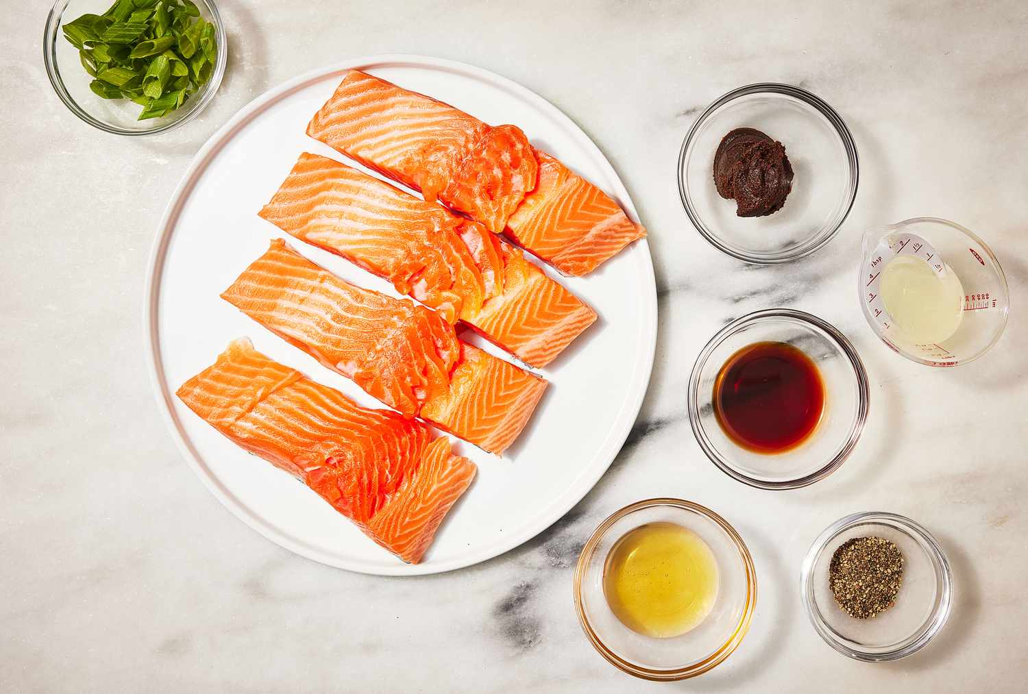 Miso-Glazed Salmon with Pickled Radish