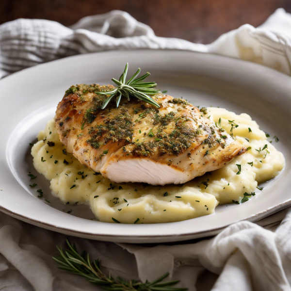 Easterns Herb Roasted Chicken with Garlic Mashed Potatoes