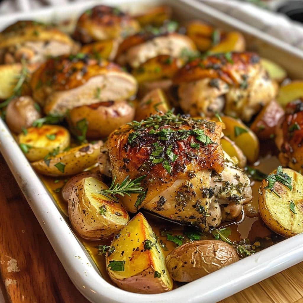 One-Pan Herb-Roasted Chicken and Potatoes