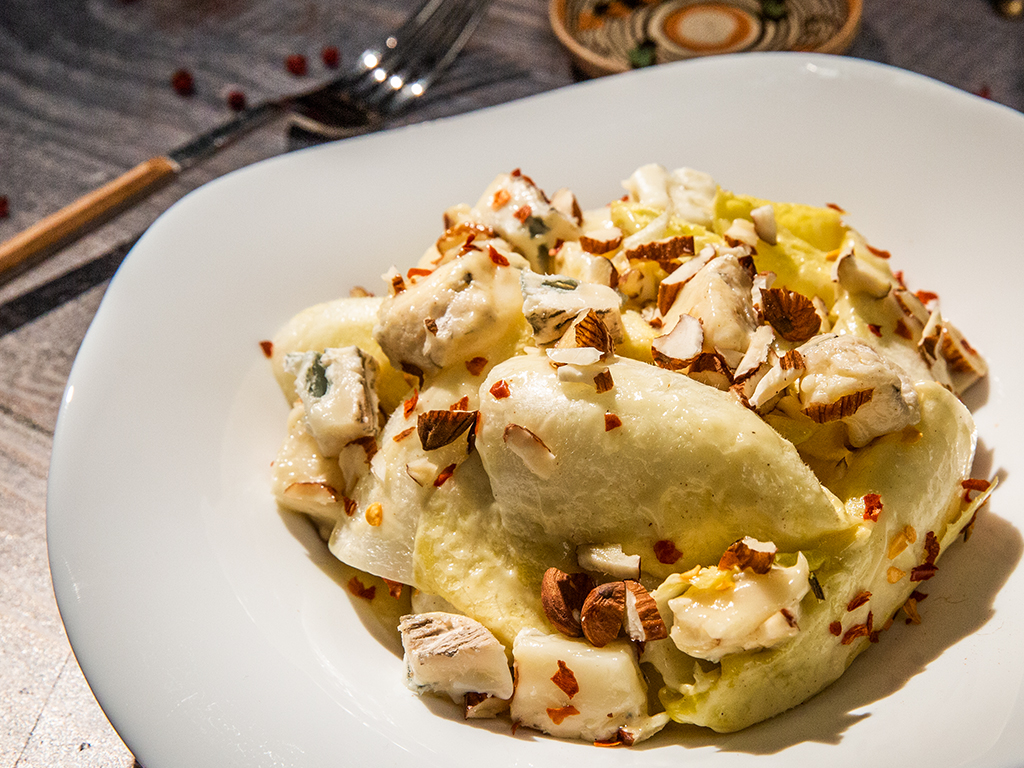 Walloon Endive Salad with Mustard Vinaigrette