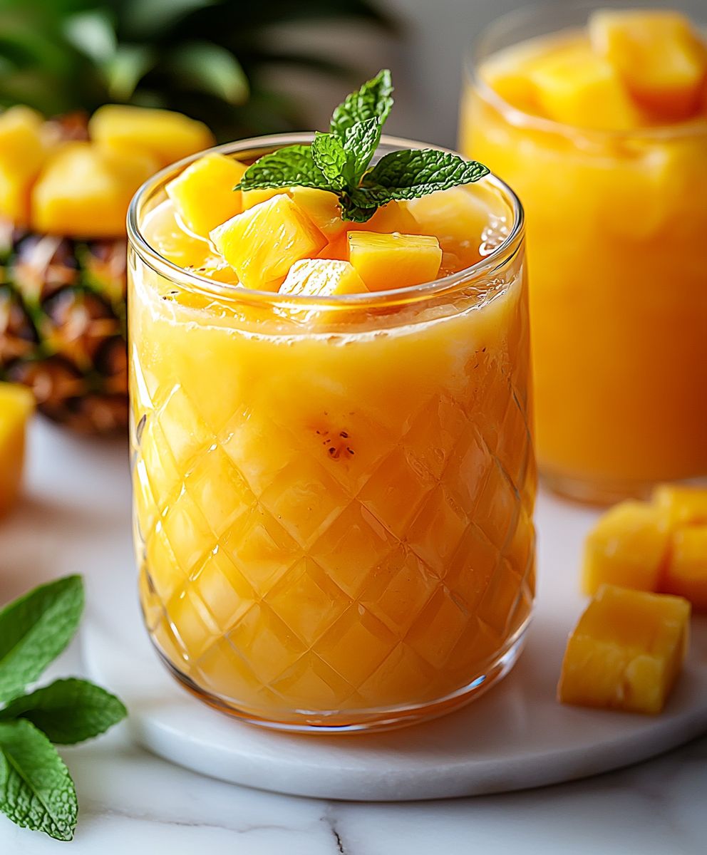 Mango Pineapple Mint Punch
