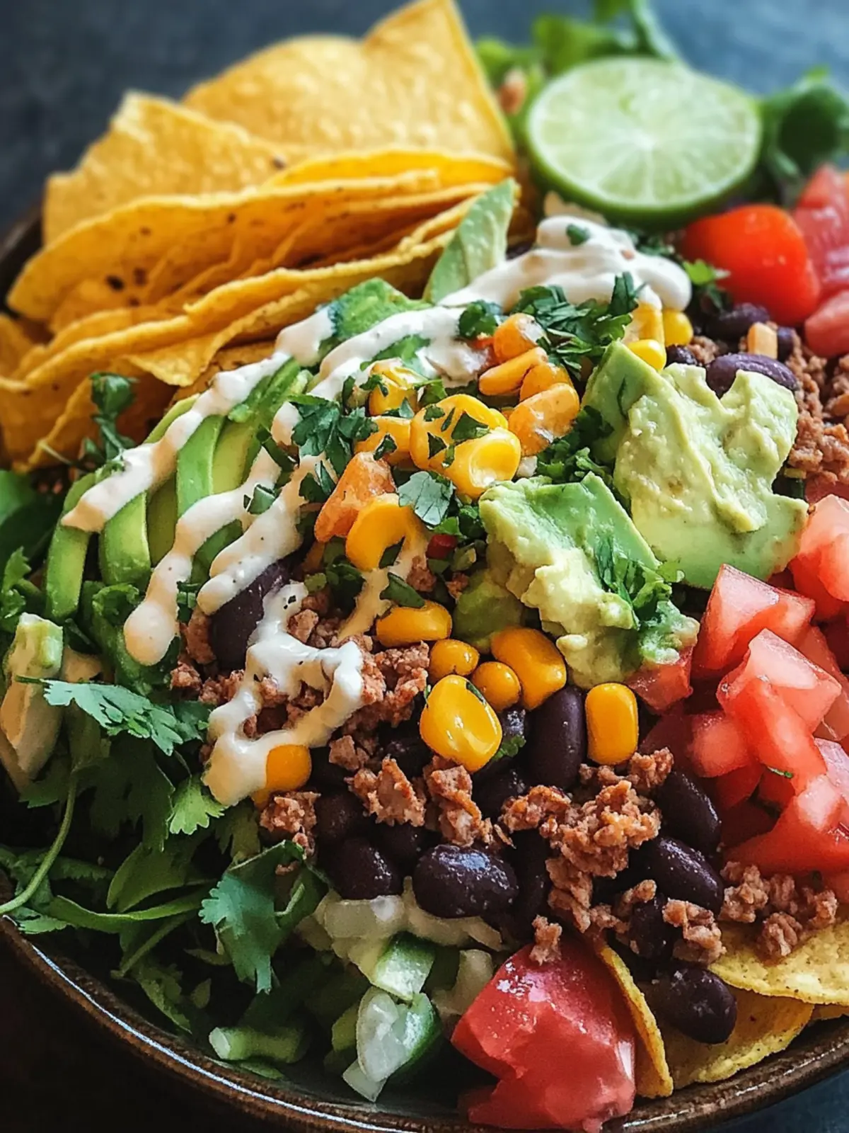 Customizable Taco Salad Bar