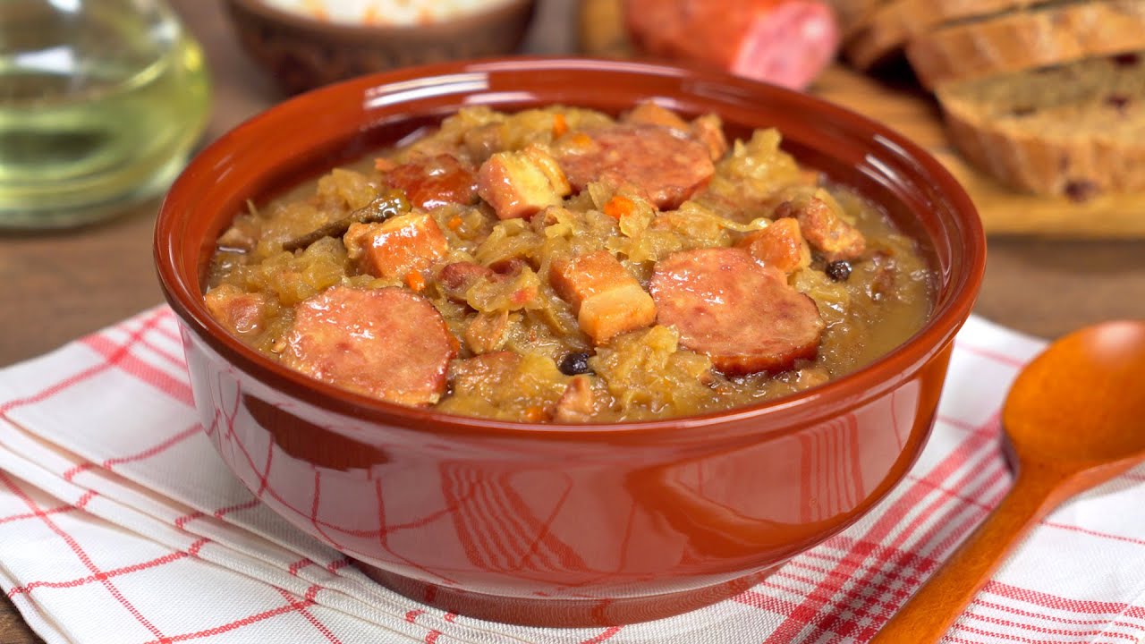 Classic Bigos with Sausage and Cabbage