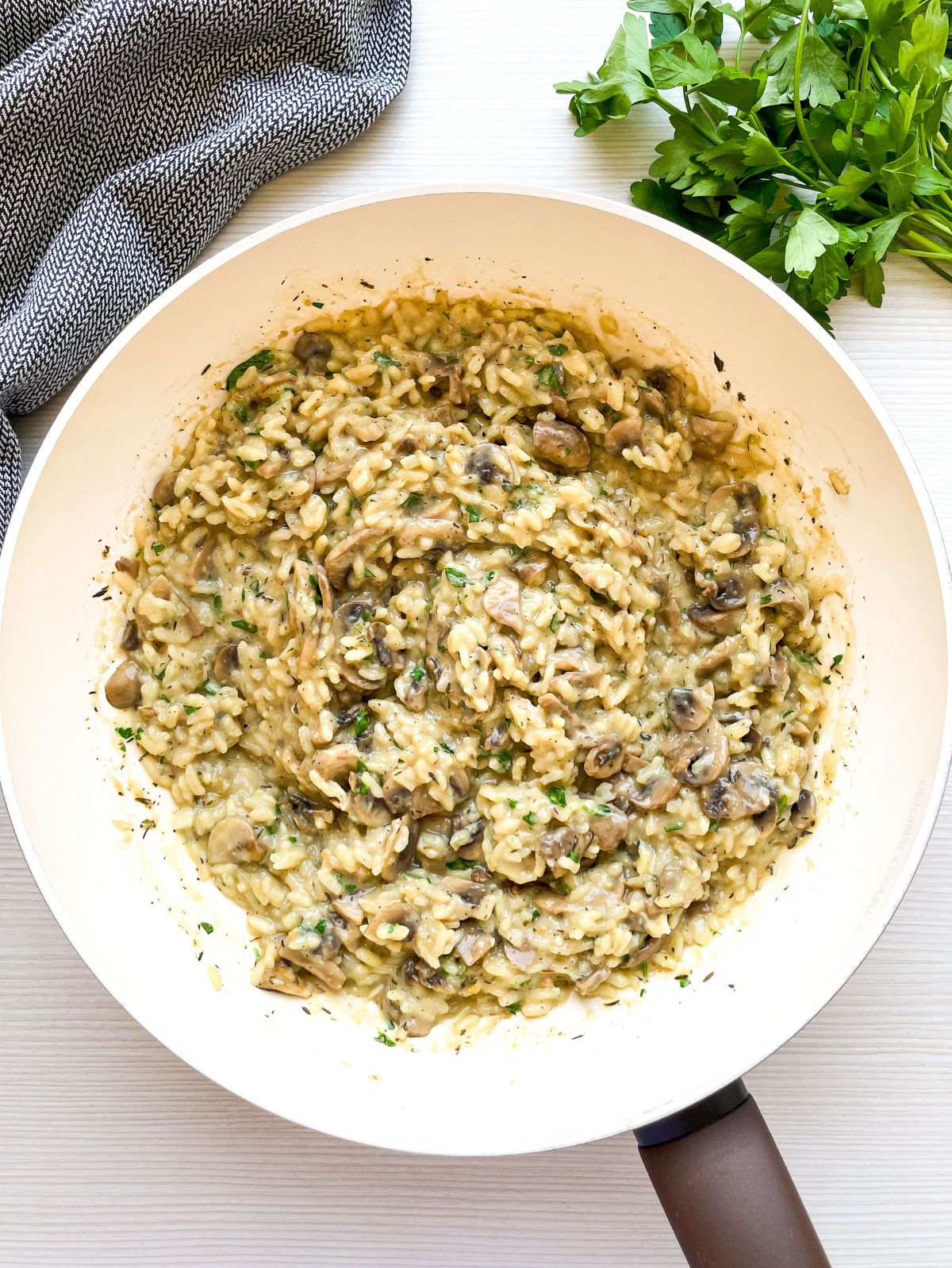 One-Pot Mushroom and Thyme Risotto