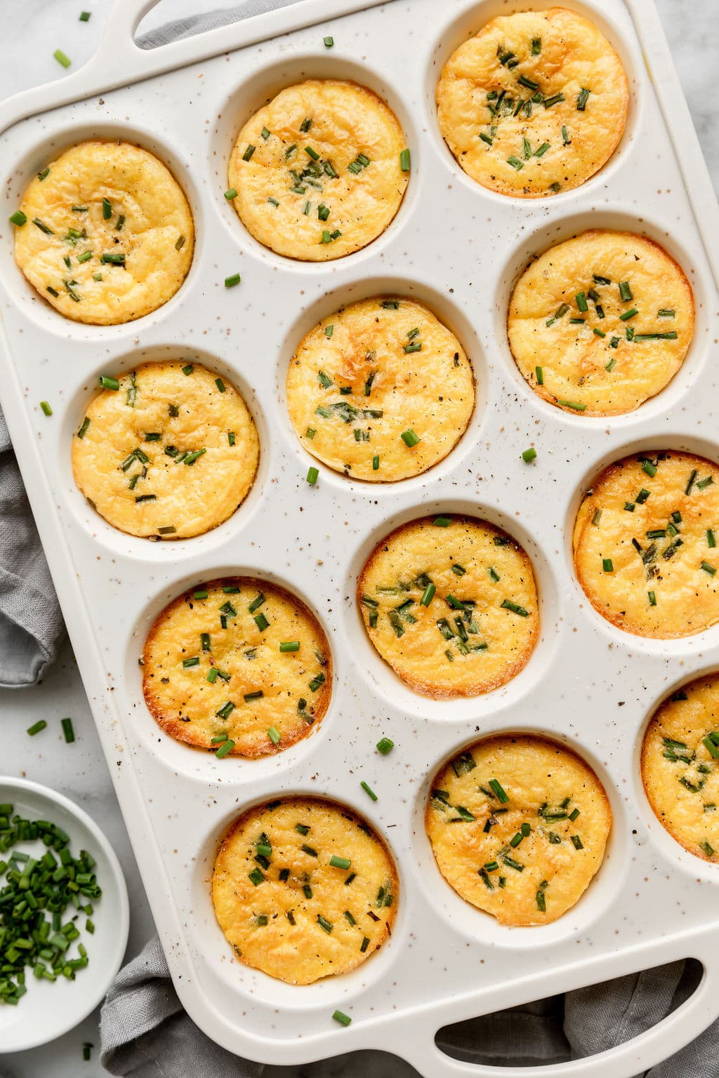Savory Egg and Cheese Bites with Chives