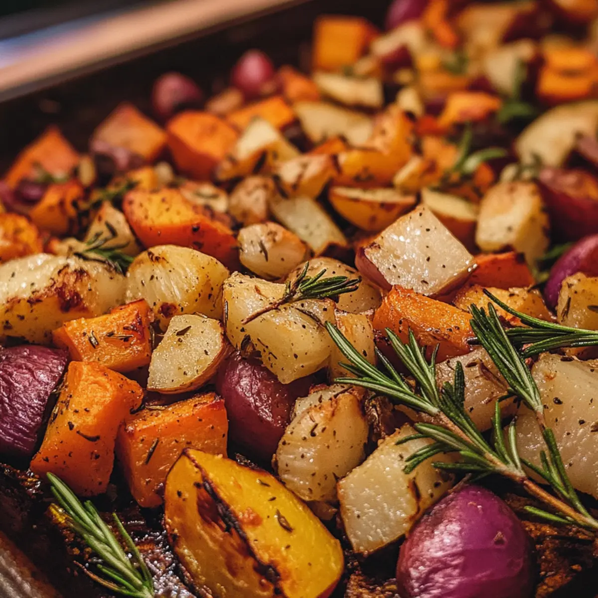 Rosemary-Garlic Roasted Root Vegetables