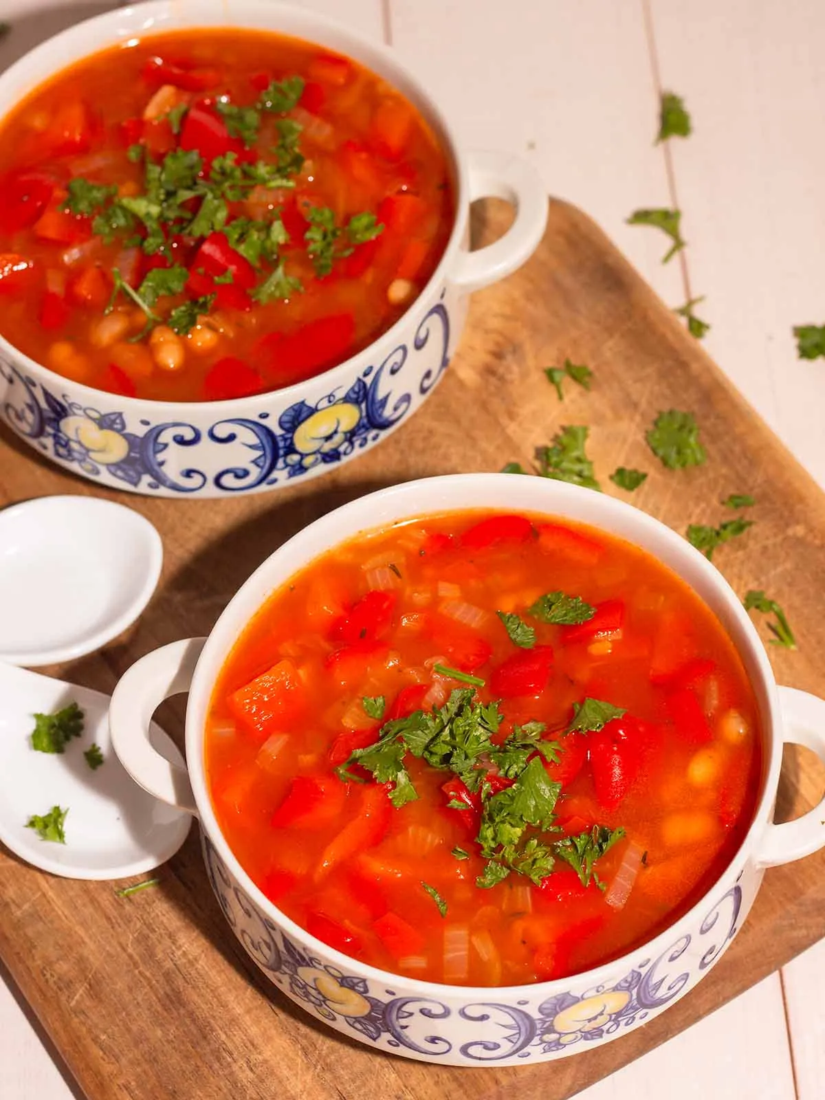 Smoky Red Pepper and White Bean Soup