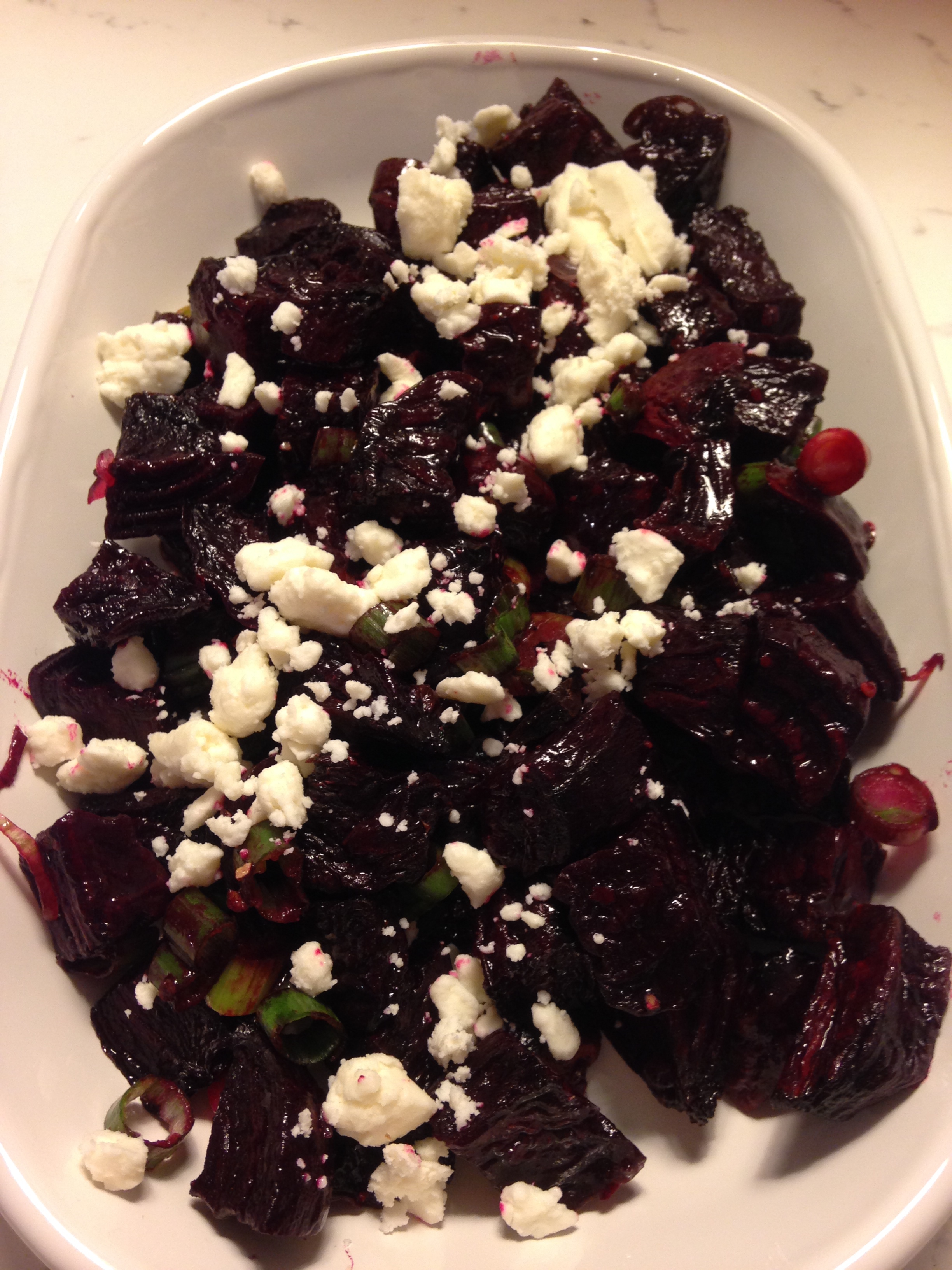 Sherry Vinegar-Glazed Roasted Beets with Goat Cheese