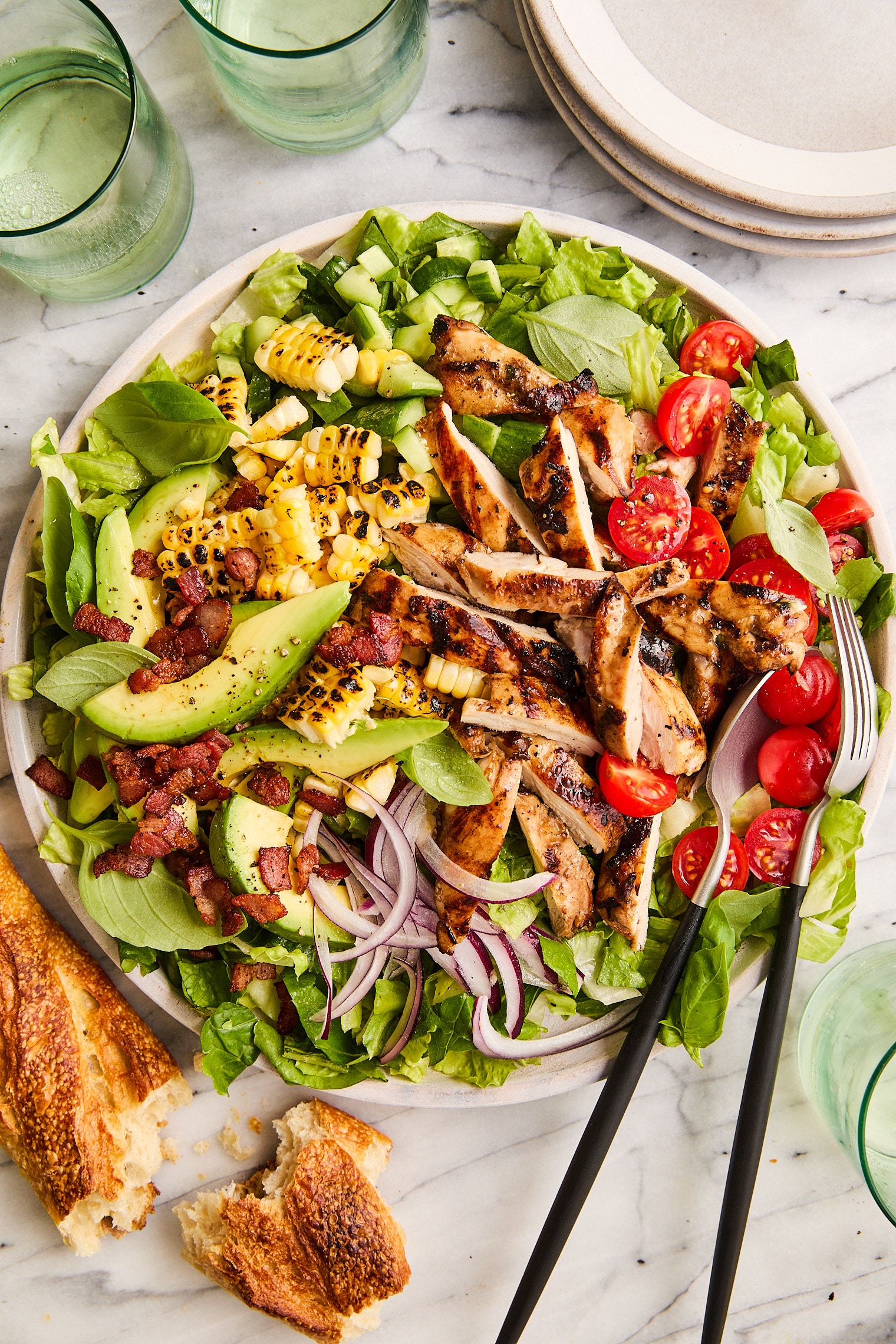 Cockpit Salad with Grilled Chicken and Balsamic