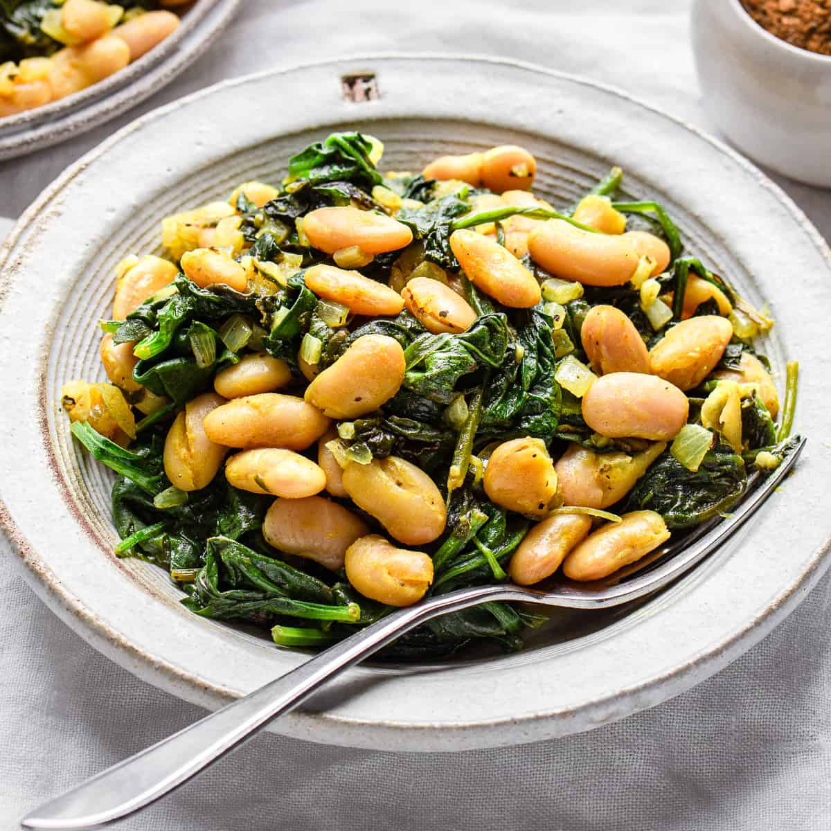 One-Pot Lemon-Garlic White Bean and Spinach Stew