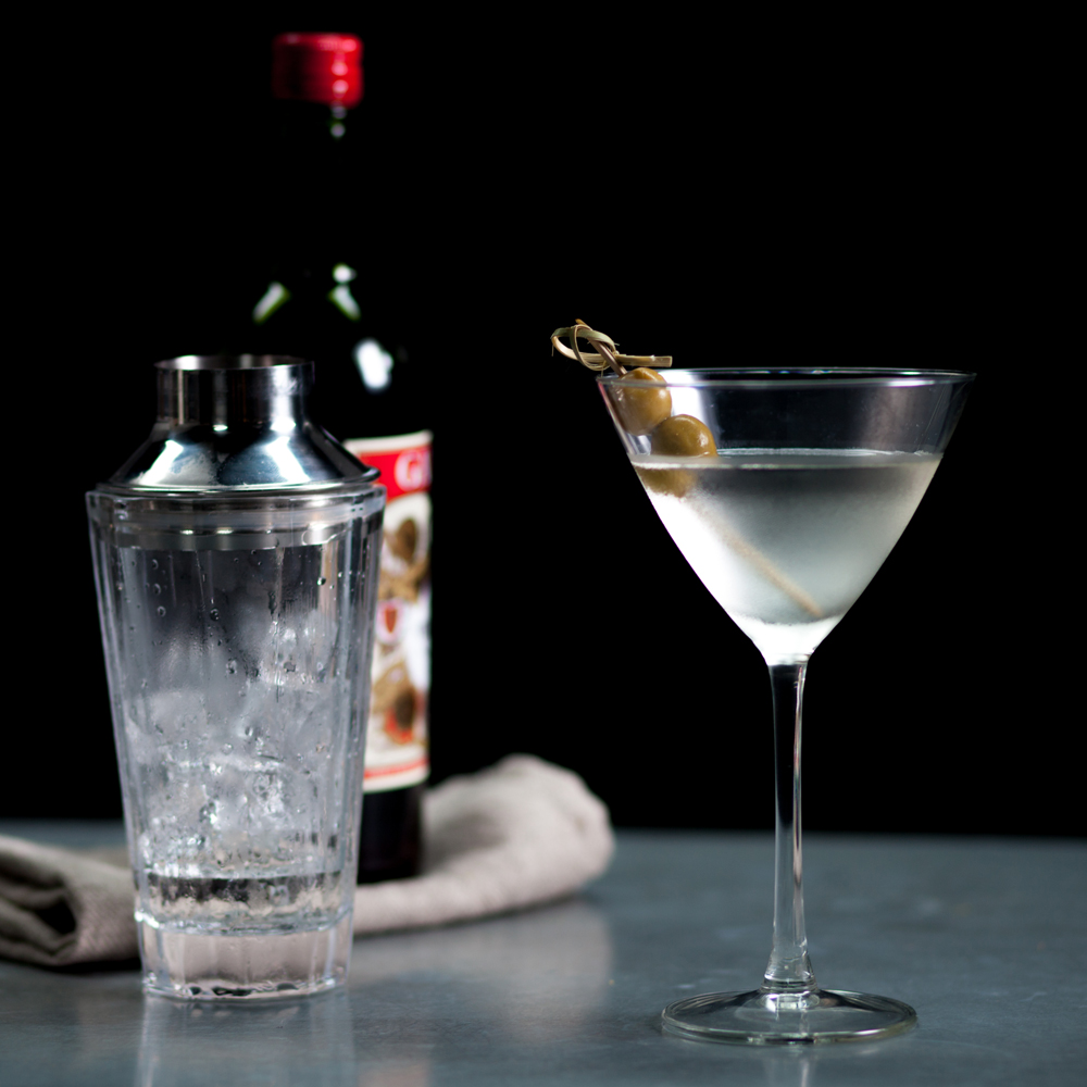 Stirred Gin and Dry Vermouth Martini
